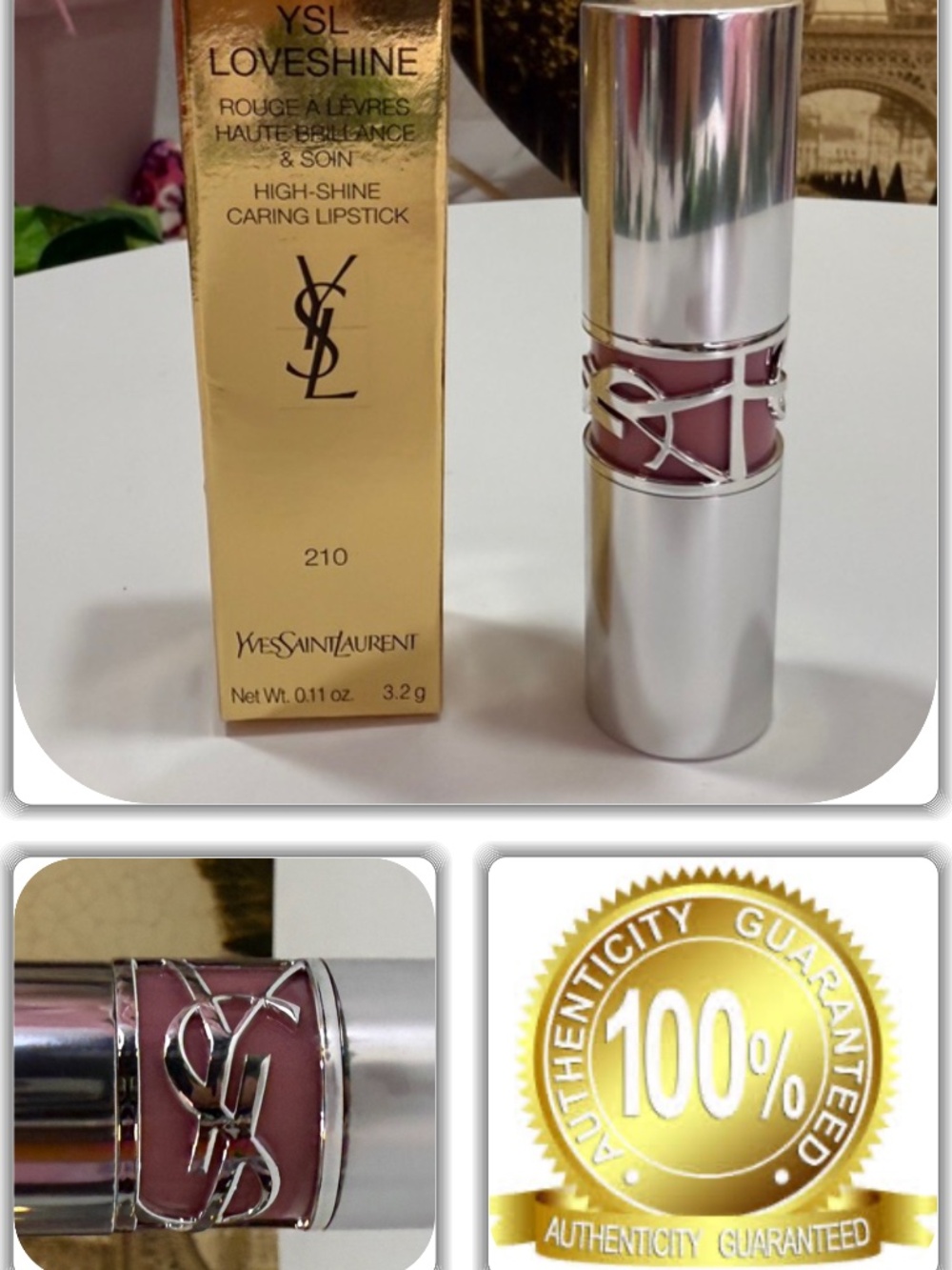 GORGEOUS NWB-YSL LOVESHINE HIGH SHINE CARING LIPSTICK! (MADE IN FRANCE)
